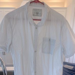 Patterned short sleeve Button Down